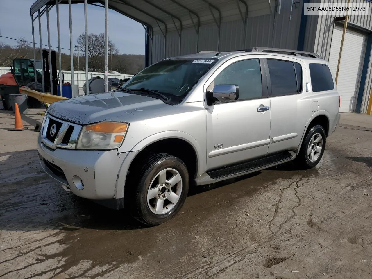 2008 Nissan Armada Se VIN: 5N1AA08D58N612973 Lot: 48677944