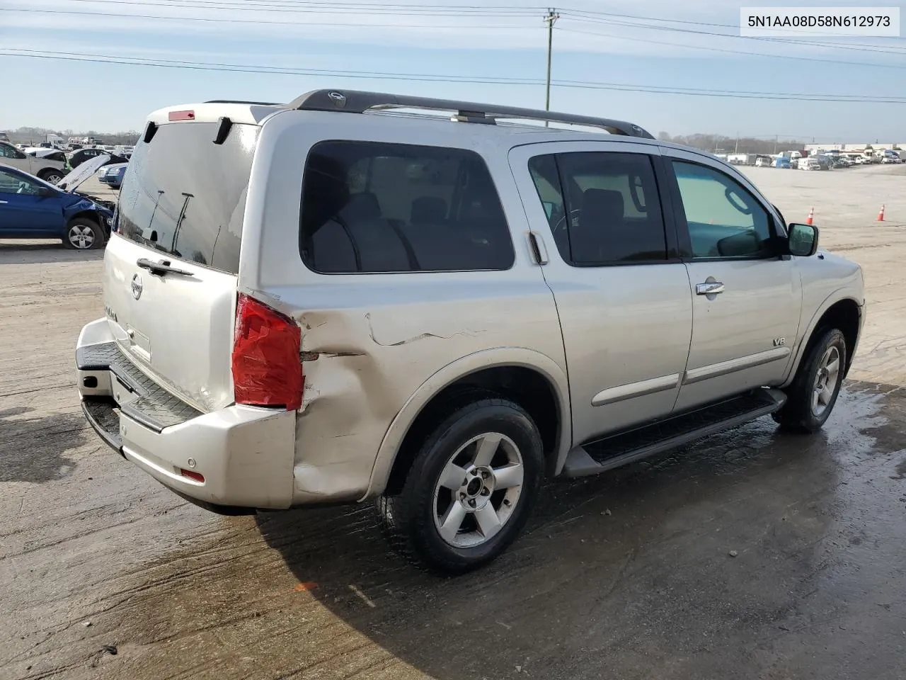 2008 Nissan Armada Se VIN: 5N1AA08D58N612973 Lot: 48677944