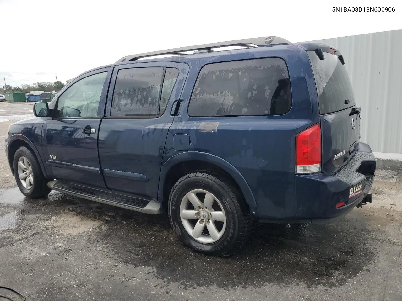 2008 Nissan Armada Se VIN: 5N1BA08D18N600906 Lot: 66133904