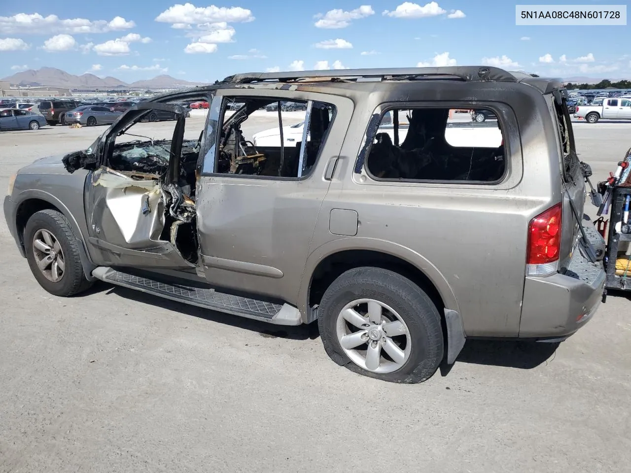 2008 Nissan Armada Se VIN: 5N1AA08C48N601728 Lot: 67715354