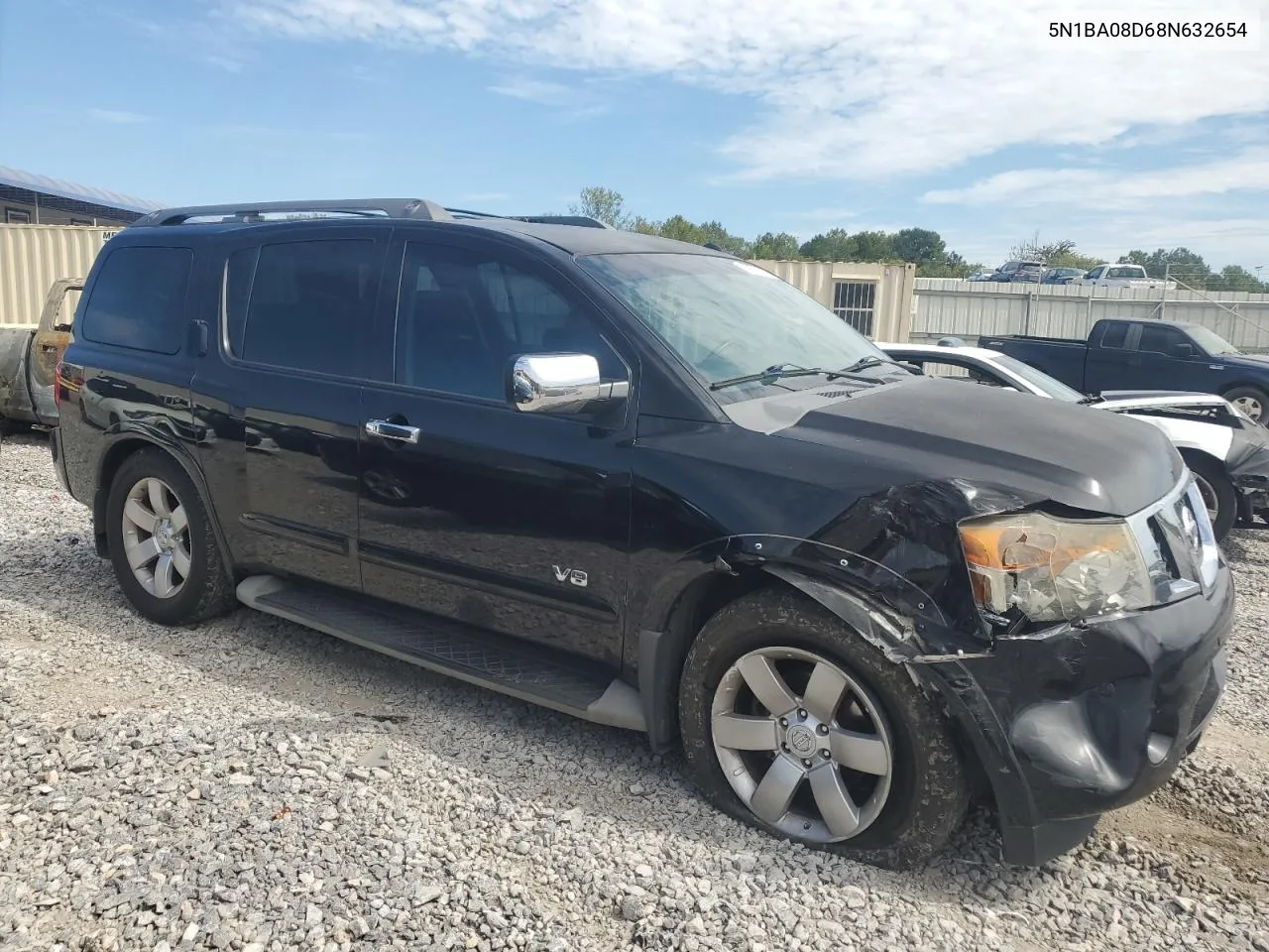 2008 Nissan Armada Se VIN: 5N1BA08D68N632654 Lot: 69770944