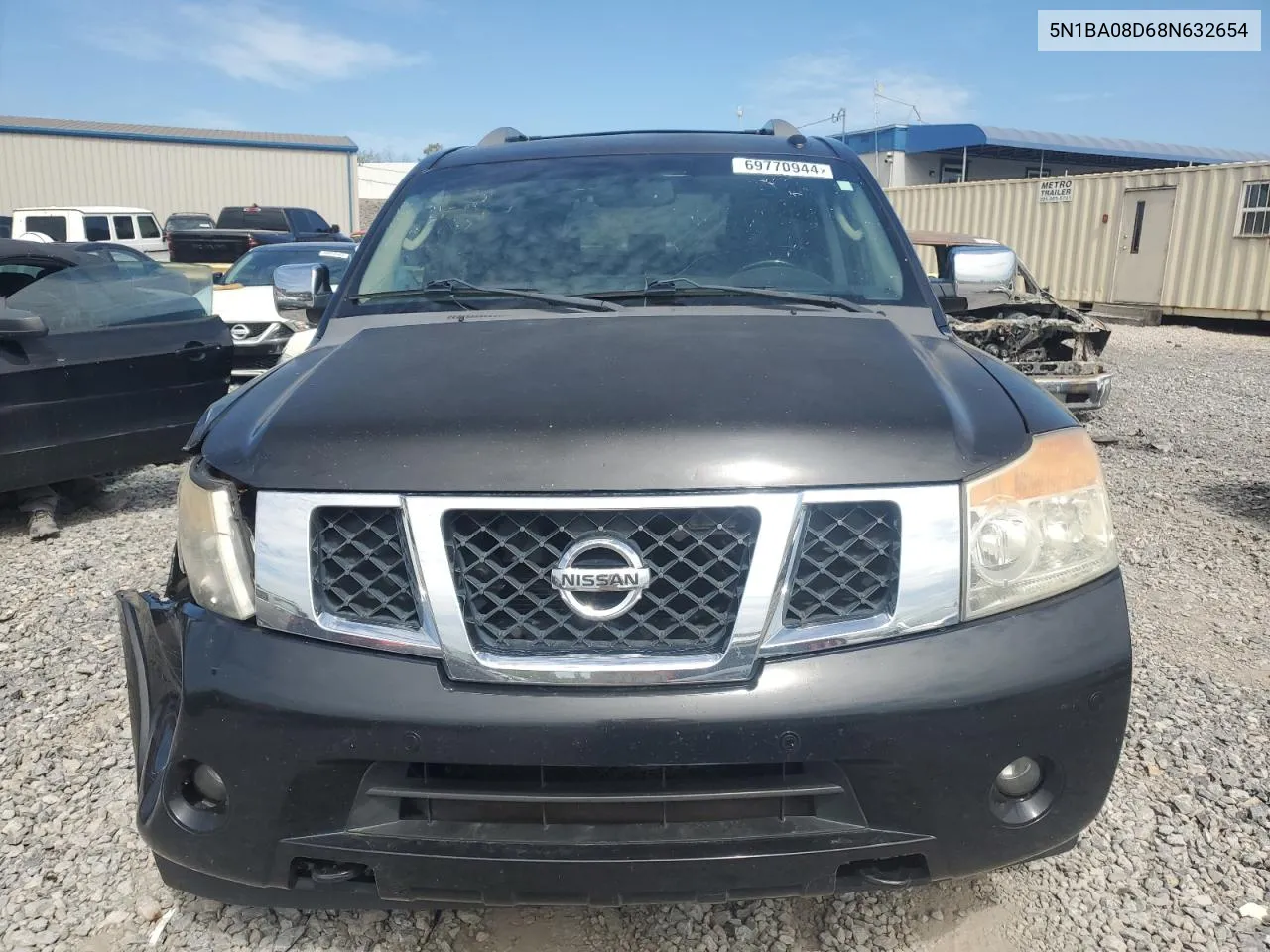 2008 Nissan Armada Se VIN: 5N1BA08D68N632654 Lot: 69770944