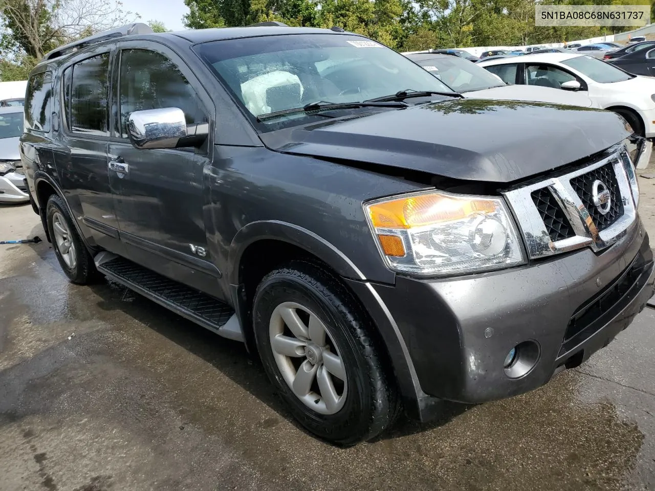 2008 Nissan Armada Se VIN: 5N1BA08C68N631737 Lot: 70012224