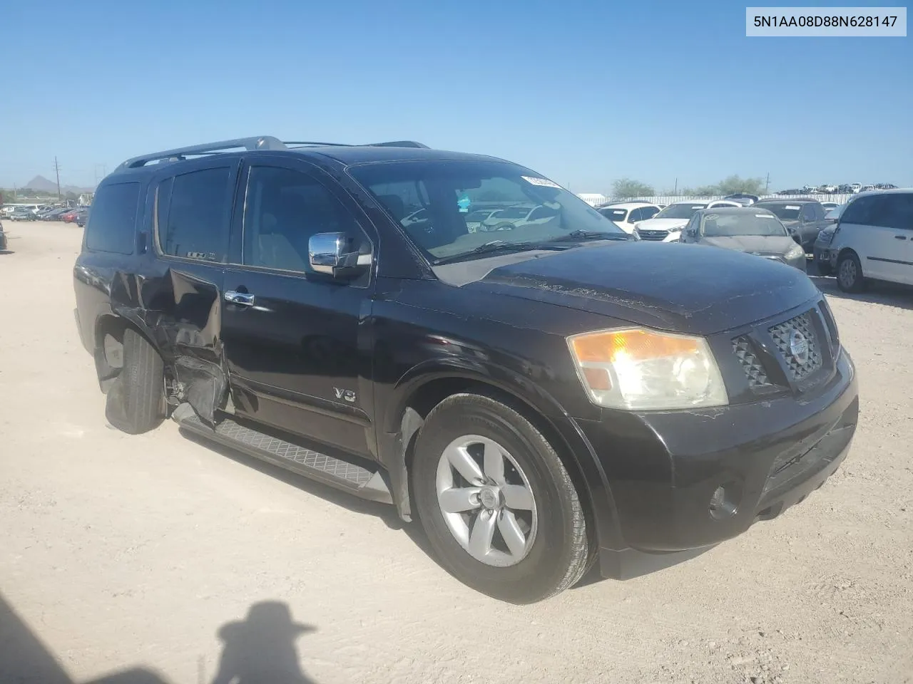 2008 Nissan Armada Se VIN: 5N1AA08D88N628147 Lot: 72567494