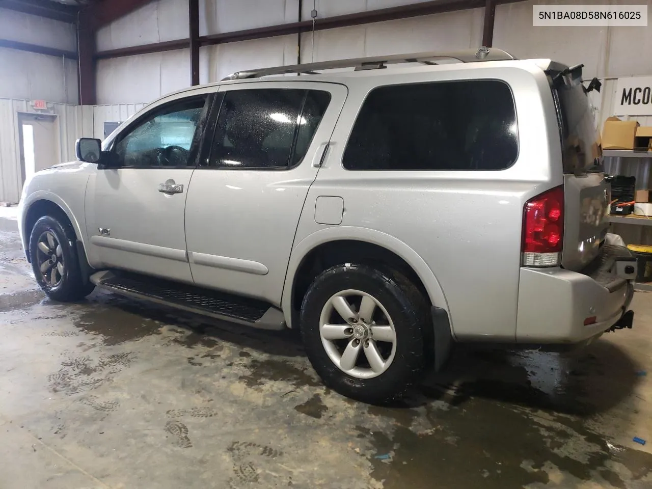 2008 Nissan Armada Se VIN: 5N1BA08D58N616025 Lot: 72882224