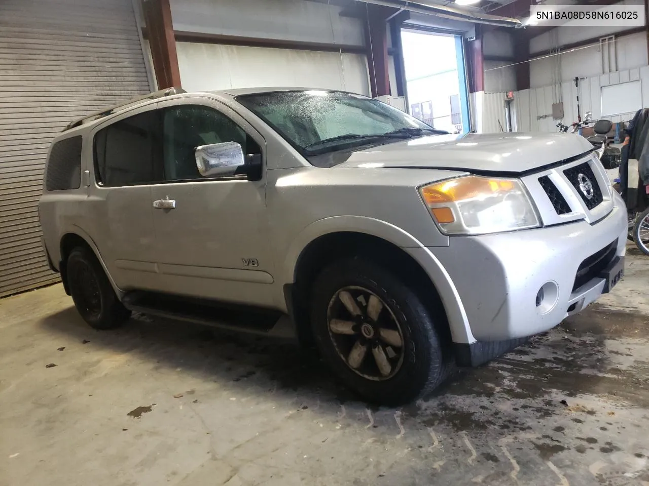 2008 Nissan Armada Se VIN: 5N1BA08D58N616025 Lot: 72882224