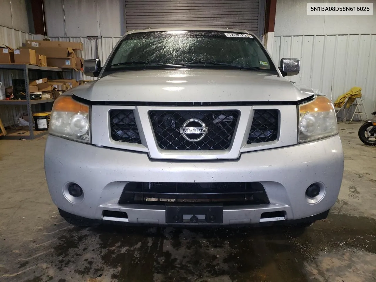 2008 Nissan Armada Se VIN: 5N1BA08D58N616025 Lot: 72882224