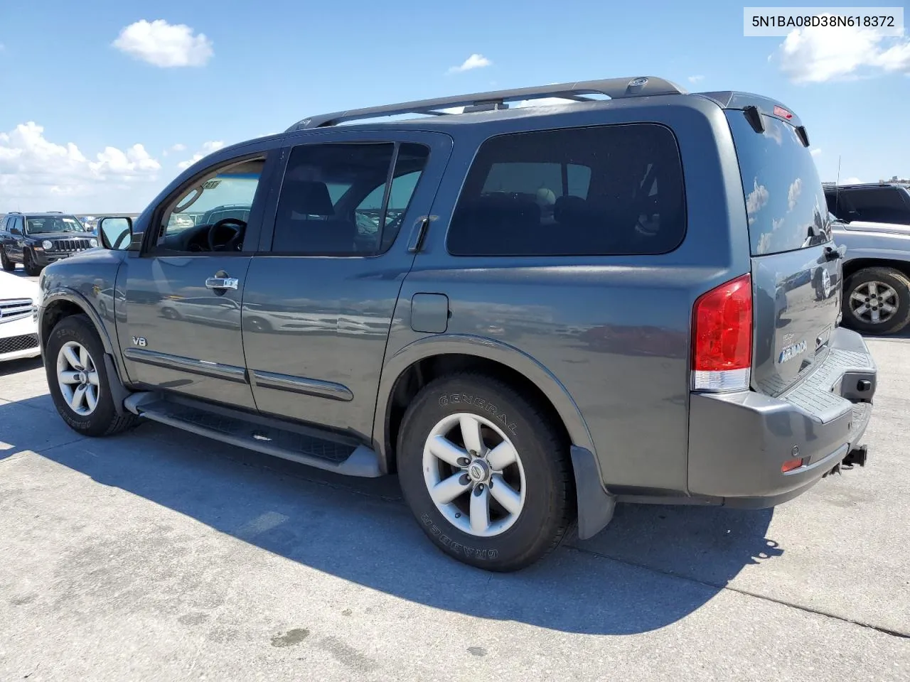 2008 Nissan Armada Se VIN: 5N1BA08D38N618372 Lot: 73167474