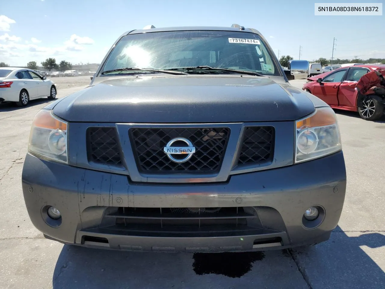 2008 Nissan Armada Se VIN: 5N1BA08D38N618372 Lot: 73167474