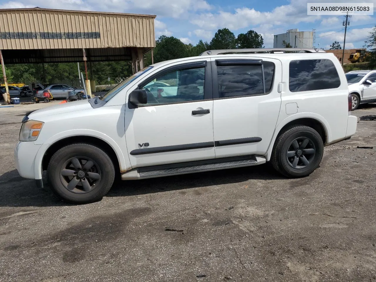 2008 Nissan Armada Se VIN: 5N1AA08D98N615083 Lot: 73615824