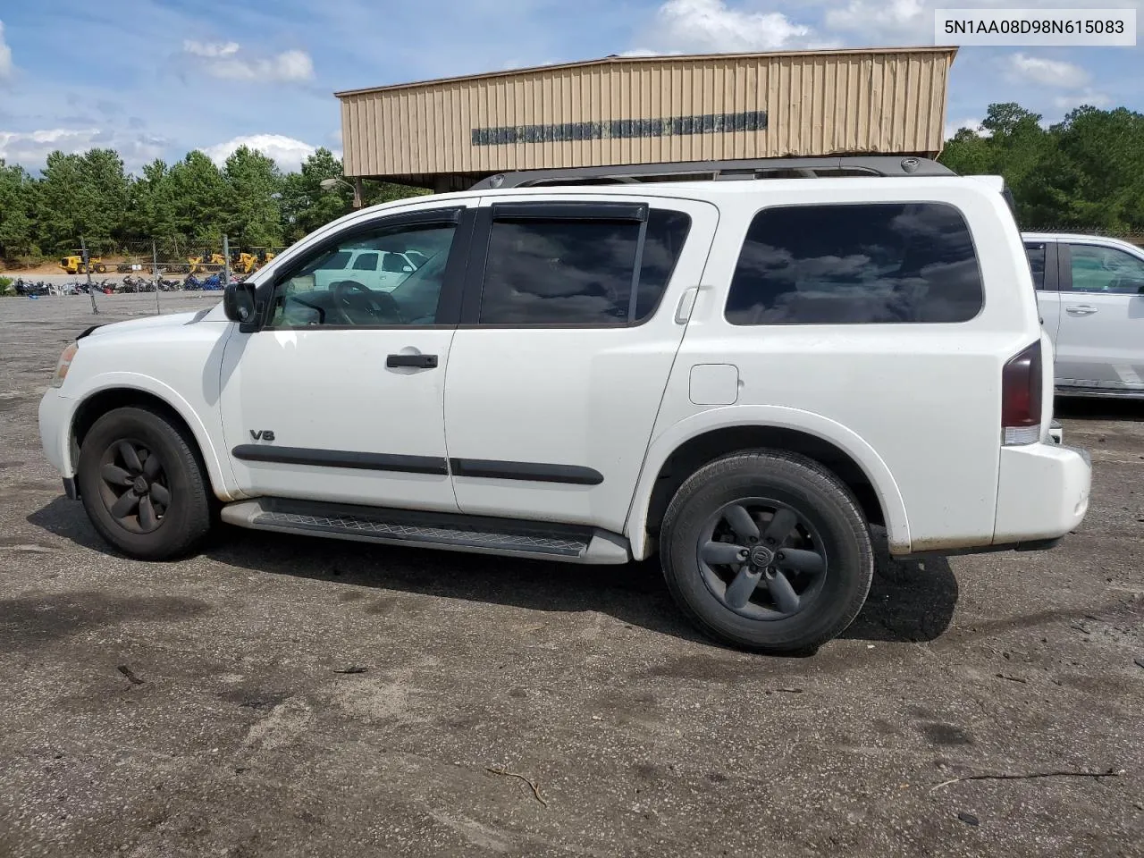 2008 Nissan Armada Se VIN: 5N1AA08D98N615083 Lot: 73615824