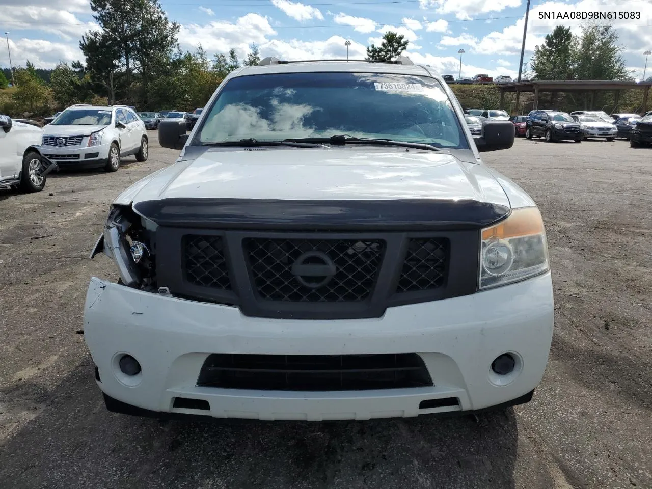 2008 Nissan Armada Se VIN: 5N1AA08D98N615083 Lot: 73615824