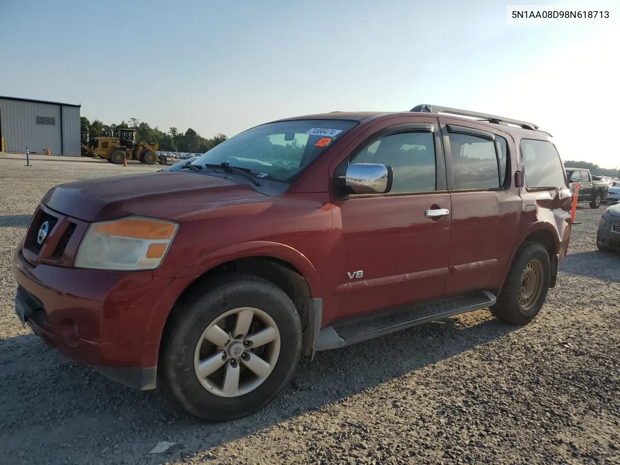 2008 Nissan Armada Se VIN: 5N1AA08D98N618713 Lot: 74896474