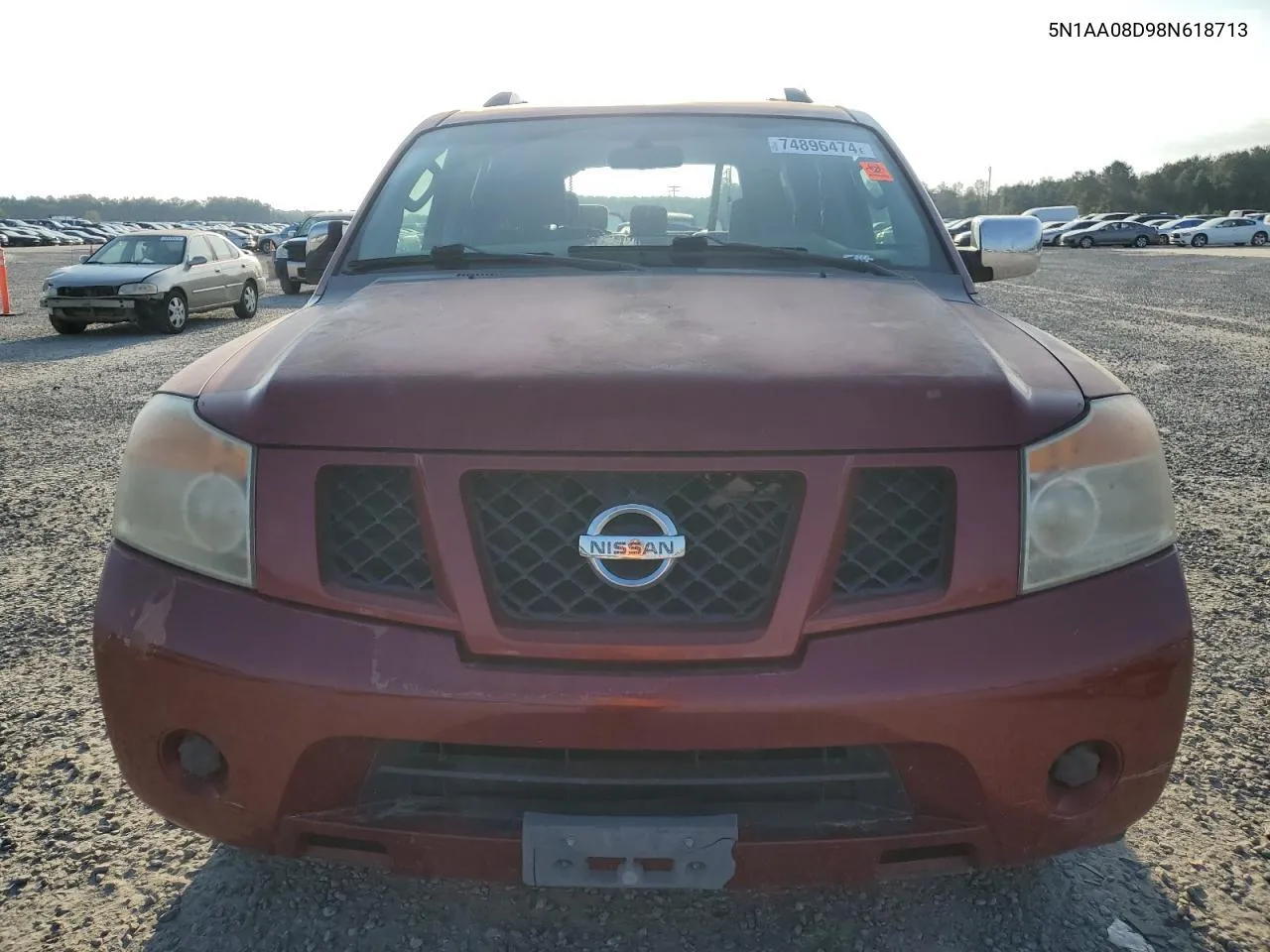 2008 Nissan Armada Se VIN: 5N1AA08D98N618713 Lot: 74896474