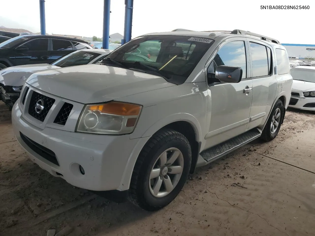 2008 Nissan Armada Se VIN: 5N1BA08D28N625460 Lot: 75030394