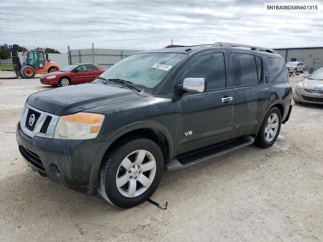 2008 Nissan Armada Se VIN: 5N1BA08D58N601315 Lot: 76237124