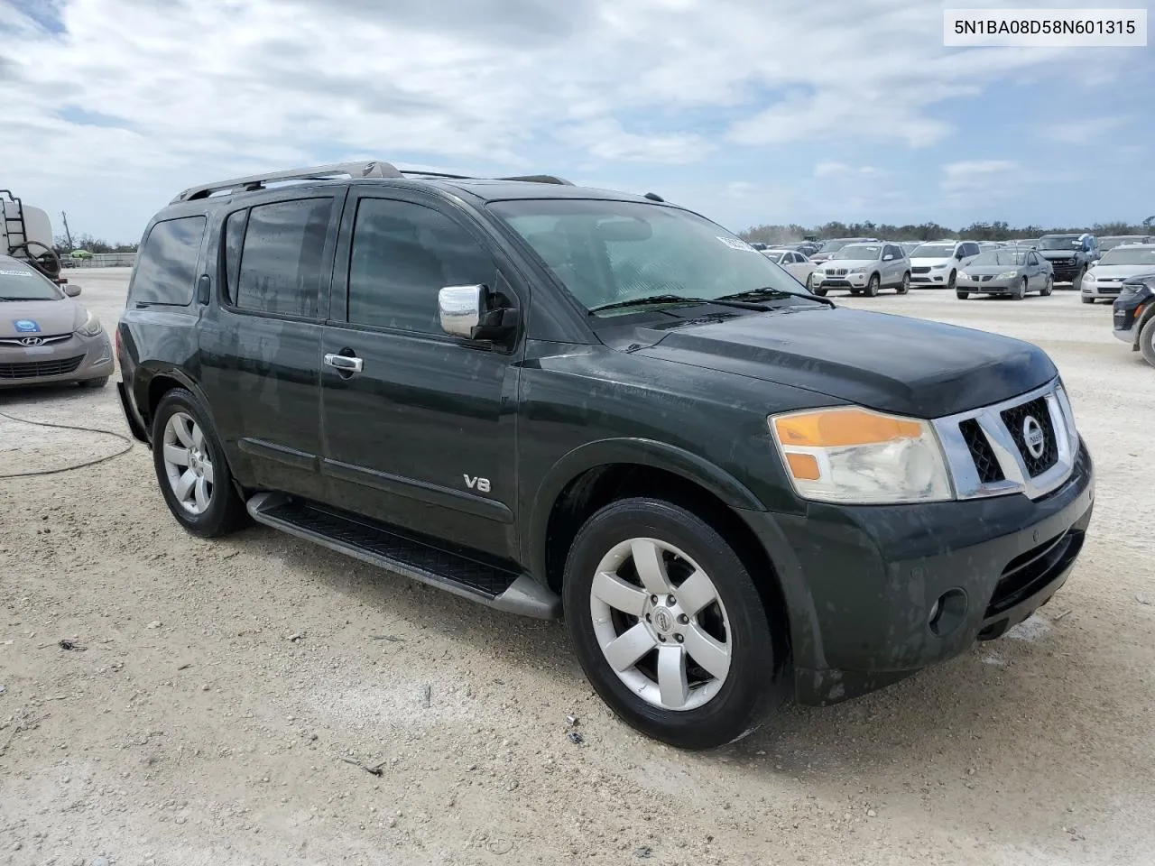 2008 Nissan Armada Se VIN: 5N1BA08D58N601315 Lot: 76237124