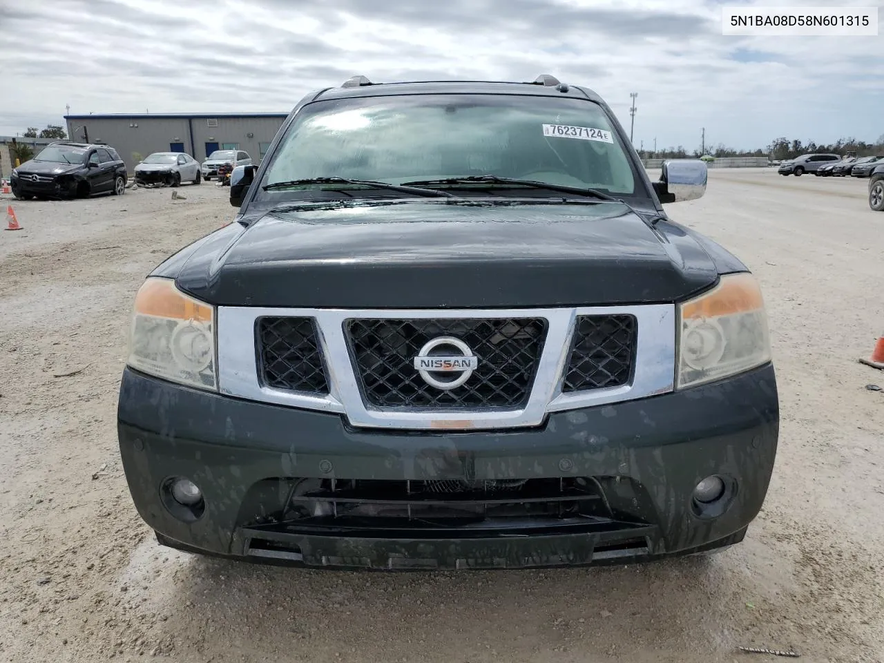 2008 Nissan Armada Se VIN: 5N1BA08D58N601315 Lot: 76237124