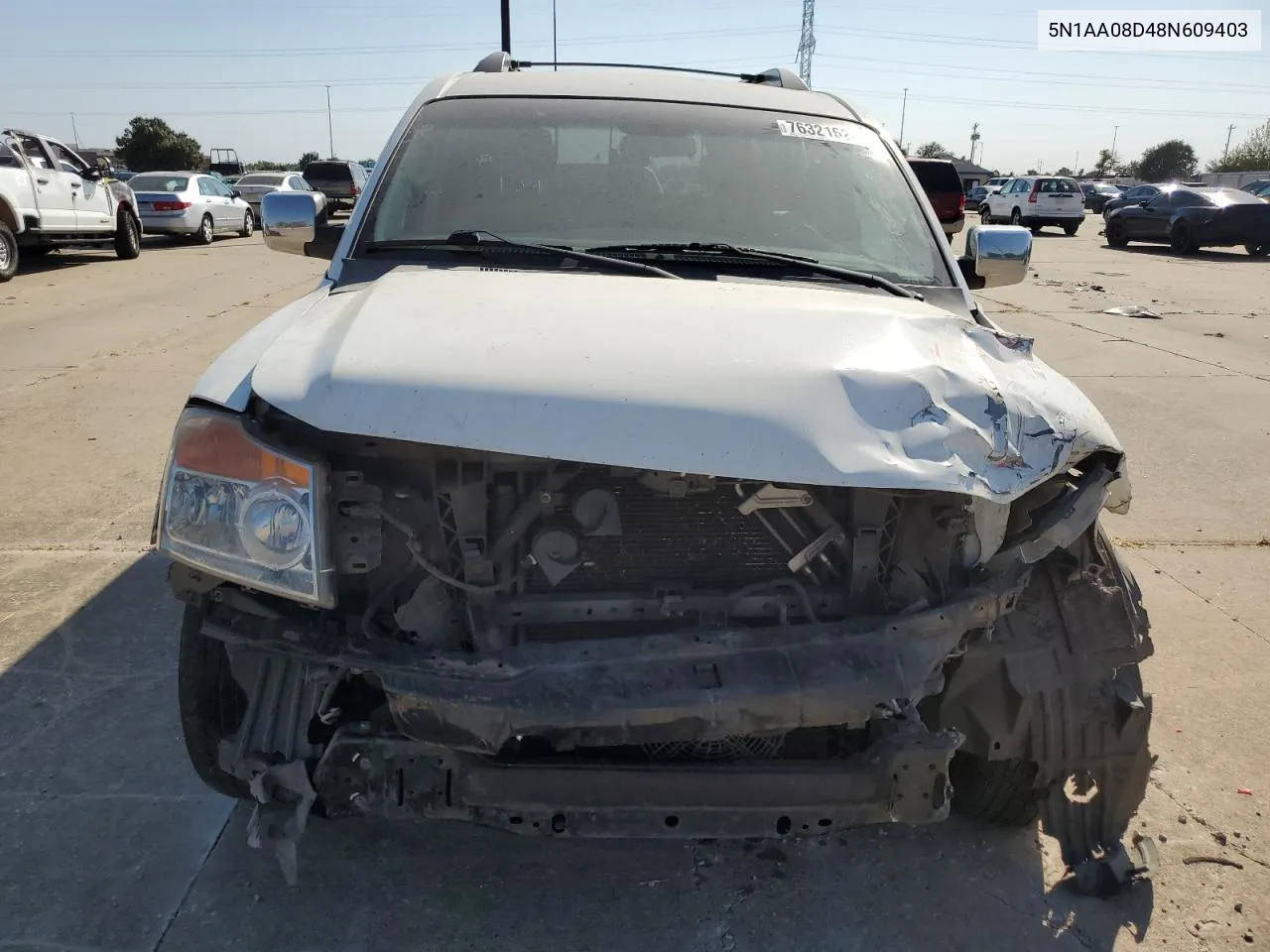 2008 Nissan Armada Se VIN: 5N1AA08D48N609403 Lot: 76321624