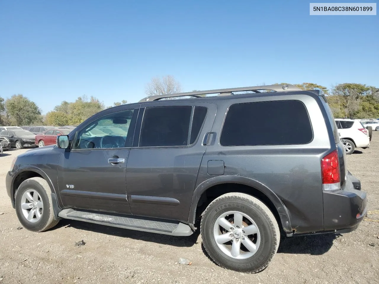 2008 Nissan Armada Se VIN: 5N1BA08C38N601899 Lot: 76944514