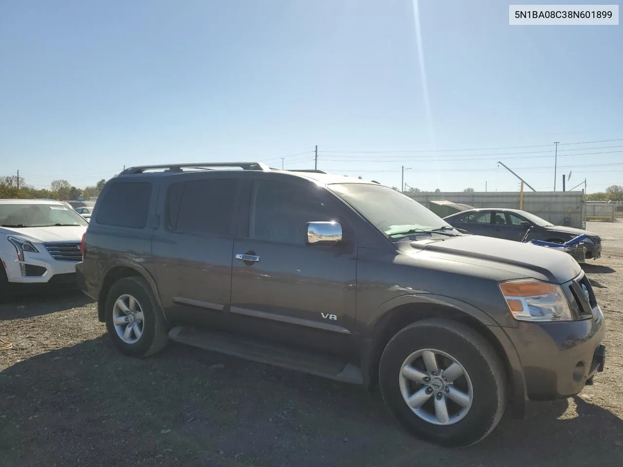 2008 Nissan Armada Se VIN: 5N1BA08C38N601899 Lot: 76944514