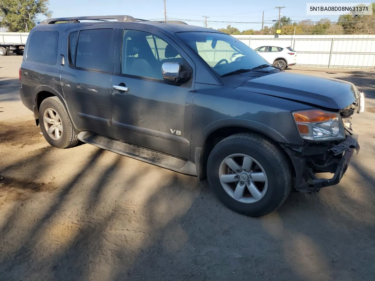 2008 Nissan Armada Se VIN: 5N1BA08D08N631371 Lot: 76976114