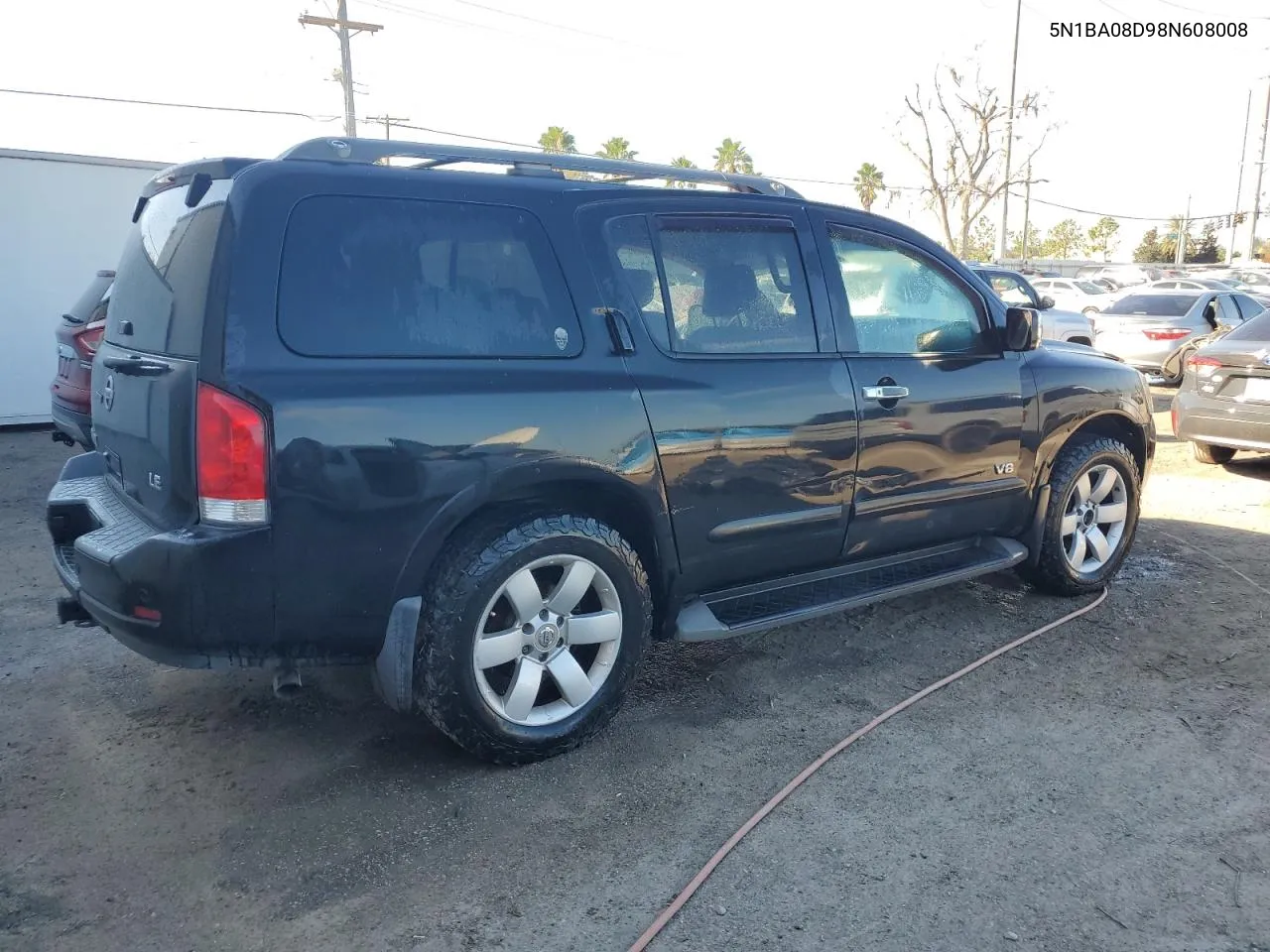 2008 Nissan Armada Se VIN: 5N1BA08D98N608008 Lot: 77896024