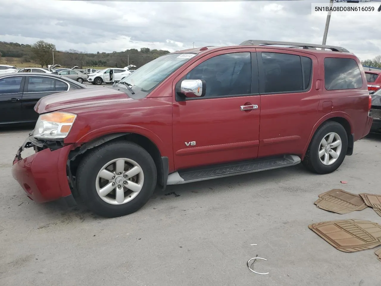 2008 Nissan Armada Se VIN: 5N1BA08D08N616059 Lot: 78608074