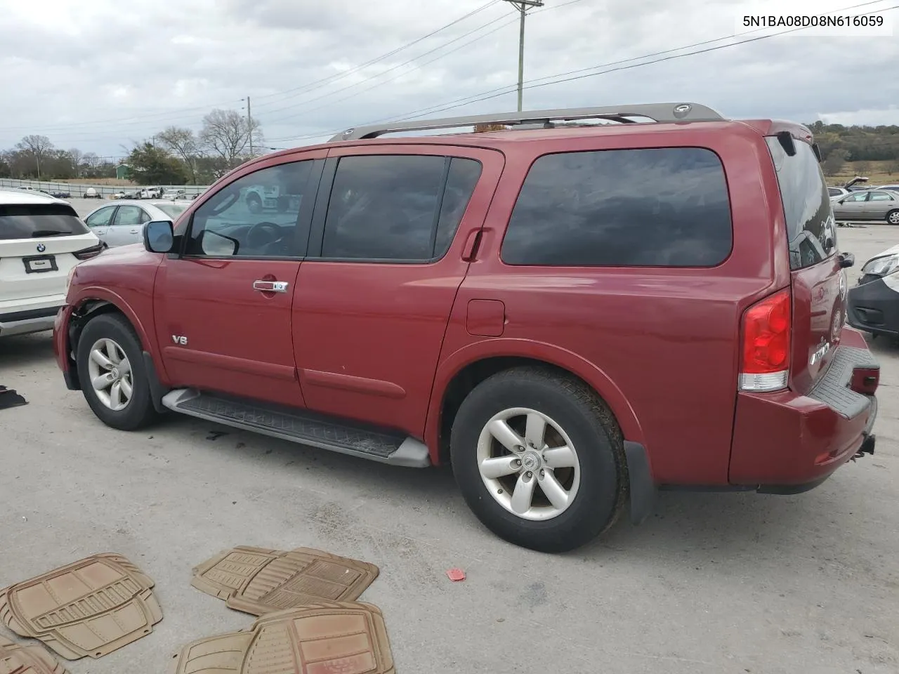 2008 Nissan Armada Se VIN: 5N1BA08D08N616059 Lot: 78608074