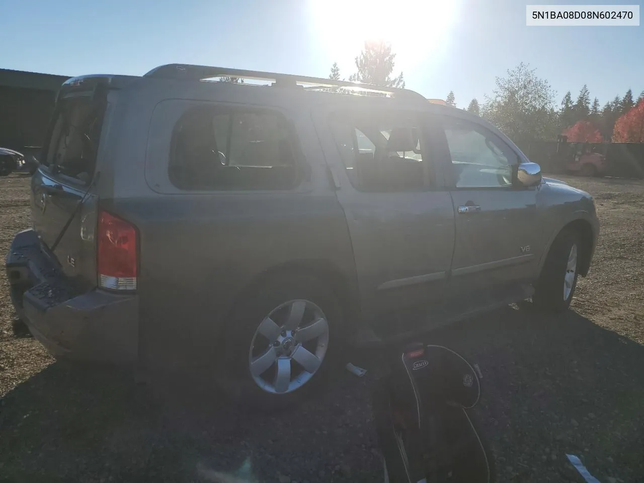 2008 Nissan Armada Se VIN: 5N1BA08D08N602470 Lot: 79772724