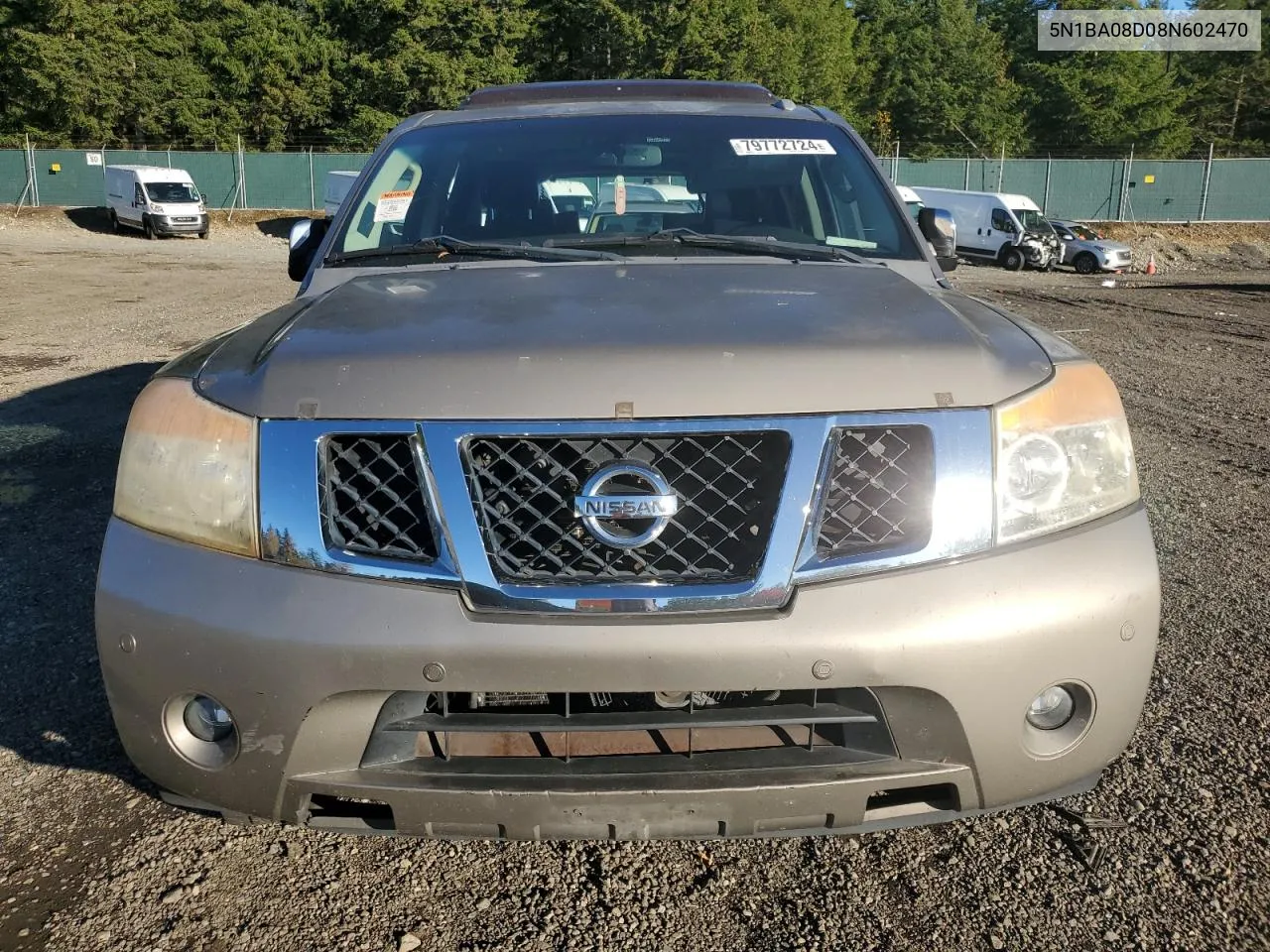 2008 Nissan Armada Se VIN: 5N1BA08D08N602470 Lot: 79772724