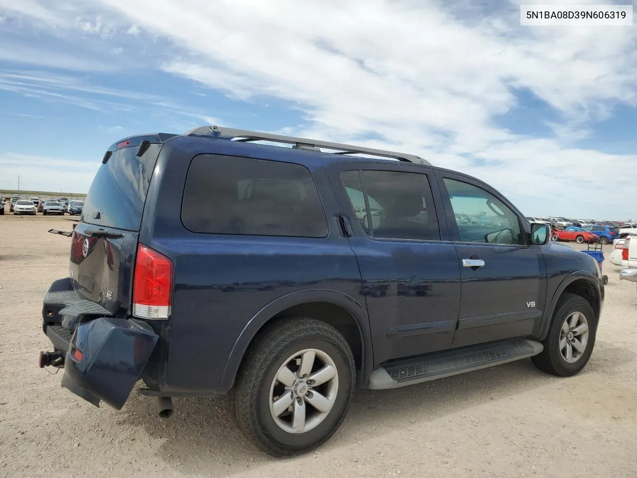 2009 Nissan Armada Se VIN: 5N1BA08D39N606319 Lot: 49718284