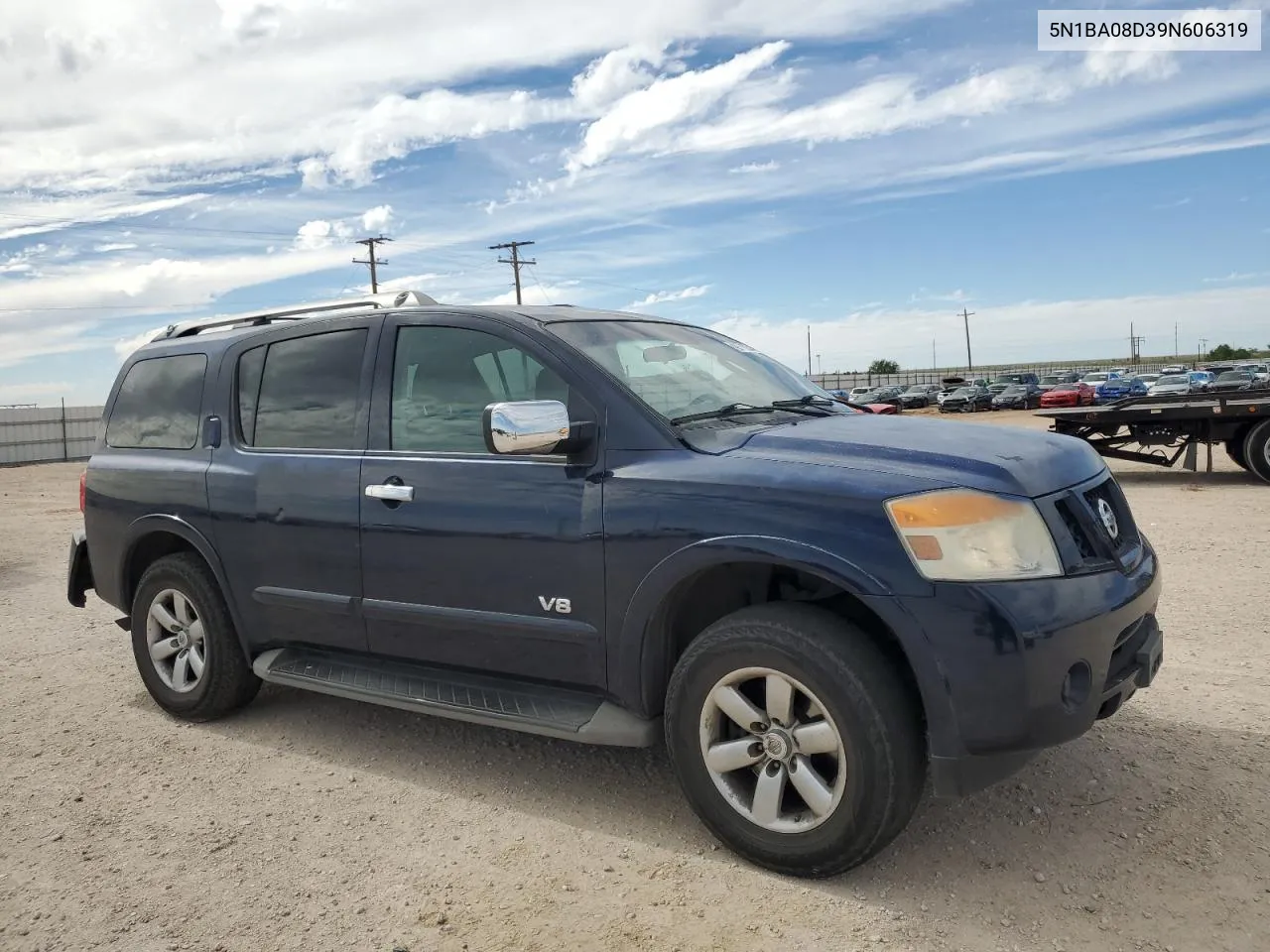 2009 Nissan Armada Se VIN: 5N1BA08D39N606319 Lot: 49718284