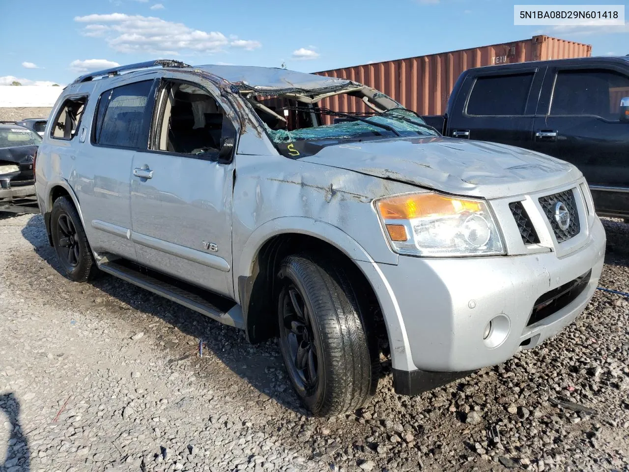 2009 Nissan Armada Se VIN: 5N1BA08D29N601418 Lot: 72094254