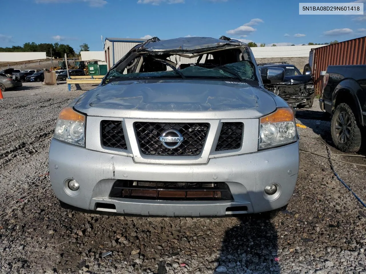 2009 Nissan Armada Se VIN: 5N1BA08D29N601418 Lot: 72094254