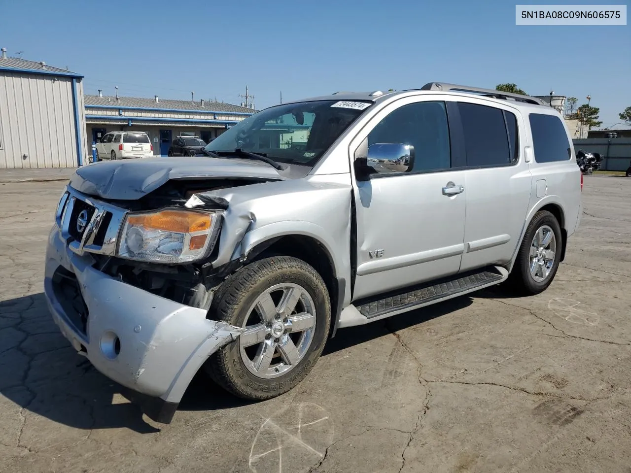 2009 Nissan Armada Se VIN: 5N1BA08C09N606575 Lot: 72443574