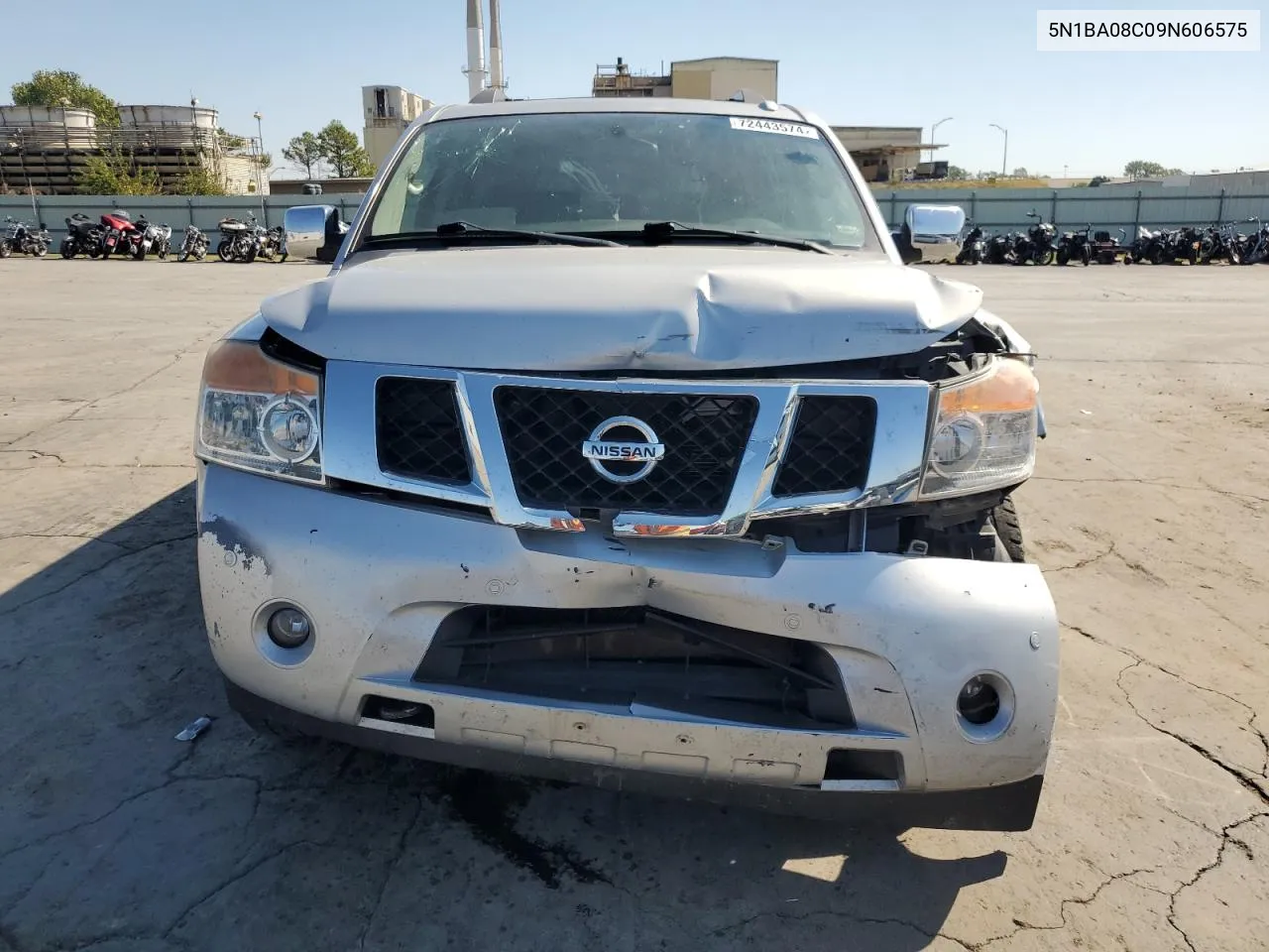 2009 Nissan Armada Se VIN: 5N1BA08C09N606575 Lot: 72443574