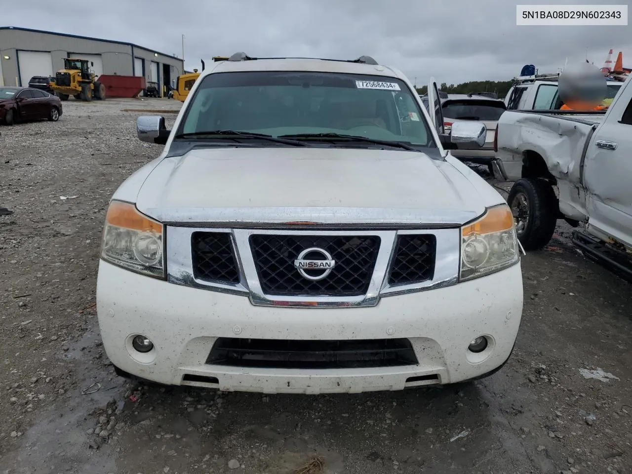 2009 Nissan Armada Se VIN: 5N1BA08D29N602343 Lot: 72568434