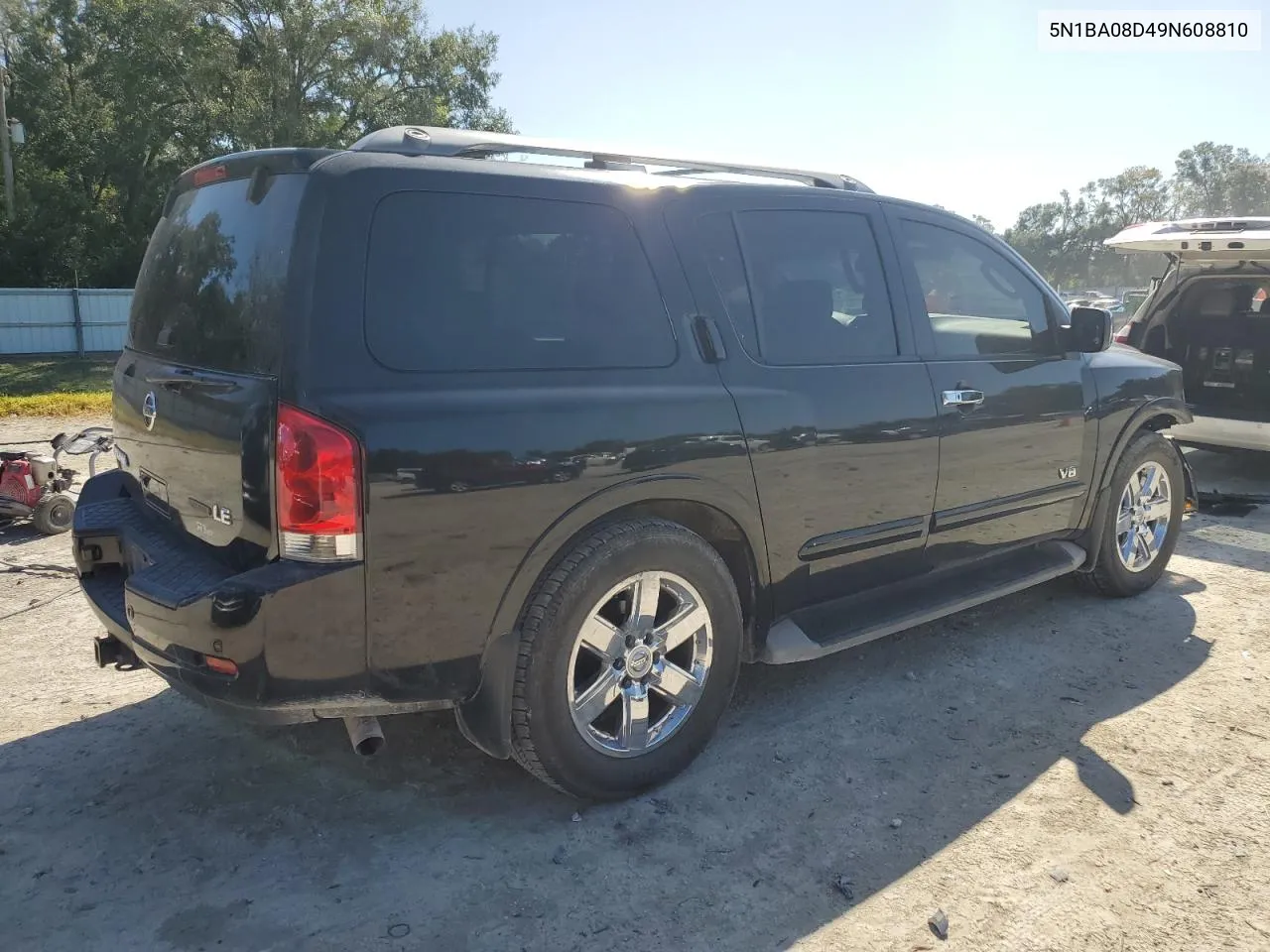 2009 Nissan Armada Se VIN: 5N1BA08D49N608810 Lot: 77240474