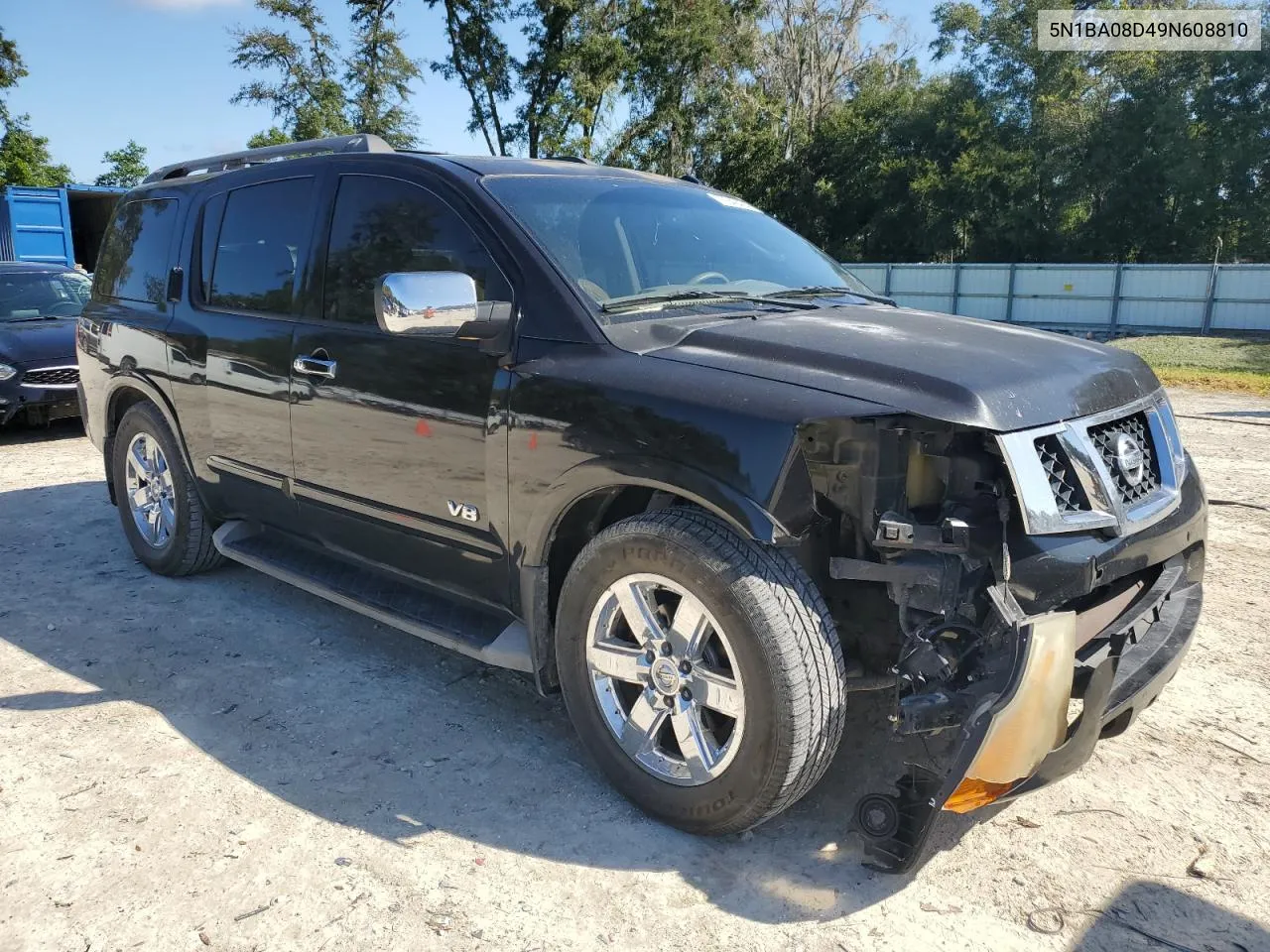 2009 Nissan Armada Se VIN: 5N1BA08D49N608810 Lot: 77240474