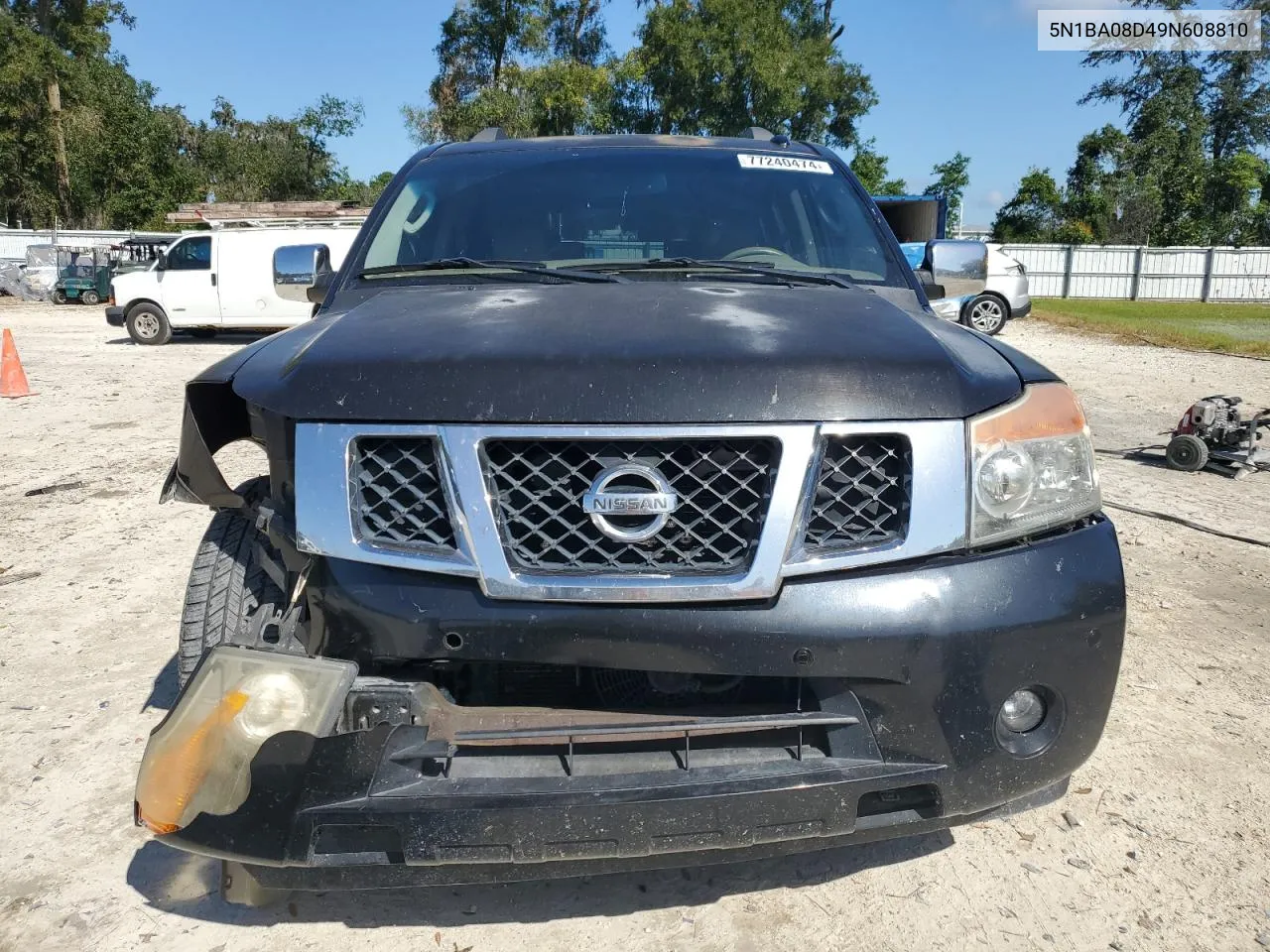 2009 Nissan Armada Se VIN: 5N1BA08D49N608810 Lot: 77240474