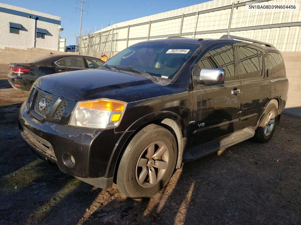 2009 Nissan Armada Se VIN: 5N1BA08D39N604456 Lot: 78251994