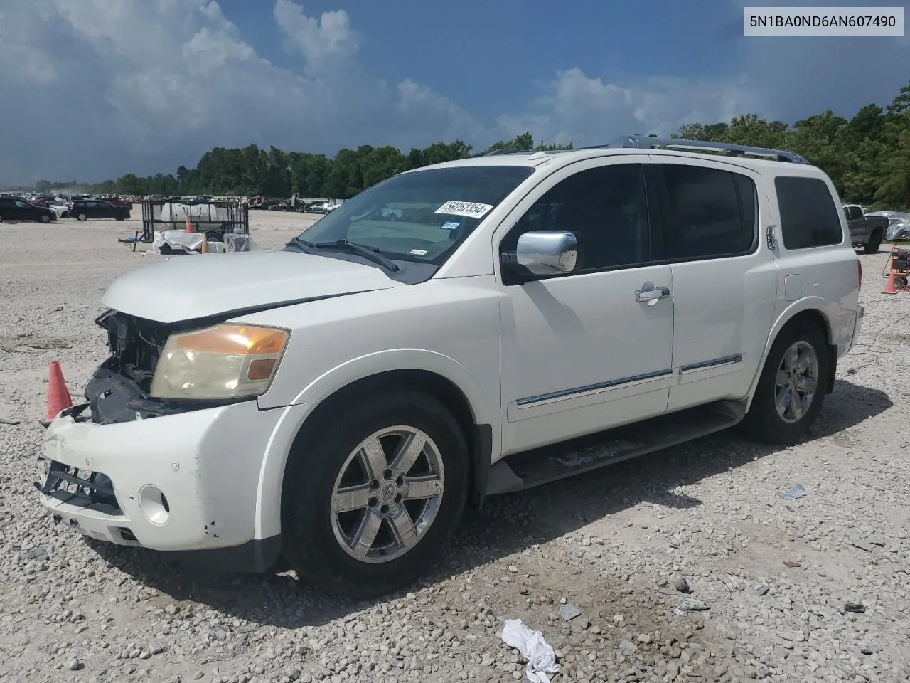 2010 Nissan Armada Se VIN: 5N1BA0ND6AN607490 Lot: 59262354