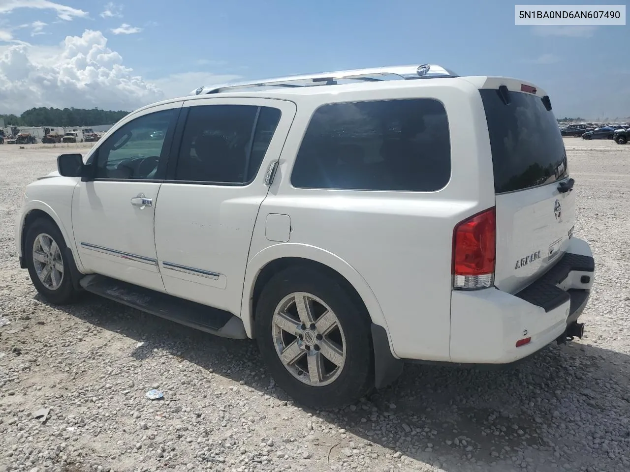 2010 Nissan Armada Se VIN: 5N1BA0ND6AN607490 Lot: 59262354