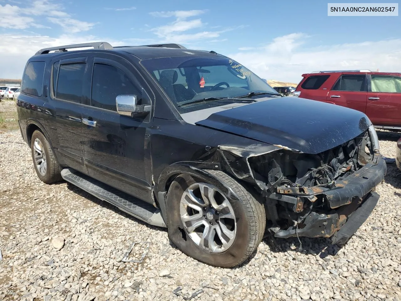 2010 Nissan Armada Se VIN: 5N1AA0NC2AN602547 Lot: 67528724