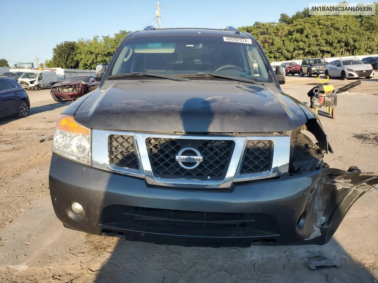 2010 Nissan Armada Se VIN: 5N1BA0NC3AN606336 Lot: 69282374