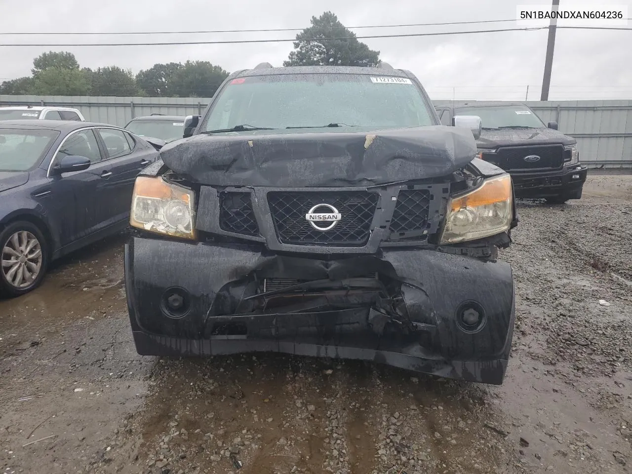 2010 Nissan Armada Se VIN: 5N1BA0NDXAN604236 Lot: 71273104