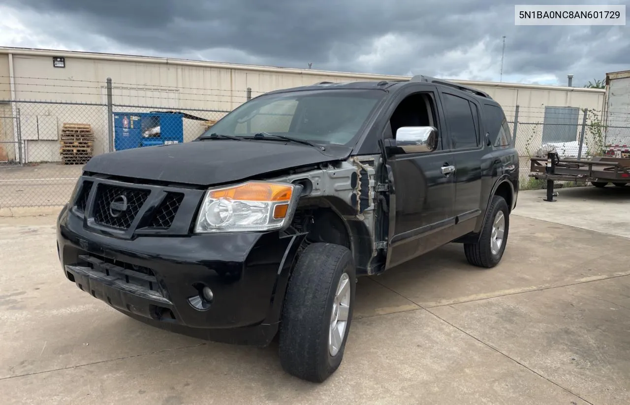 2010 Nissan Armada Se VIN: 5N1BA0NC8AN601729 Lot: 71434634