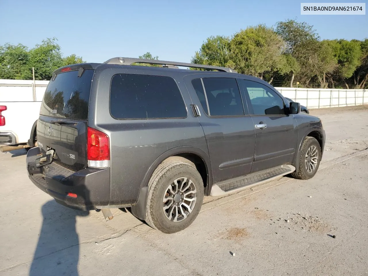 2010 Nissan Armada Se VIN: 5N1BA0ND9AN621674 Lot: 72160624