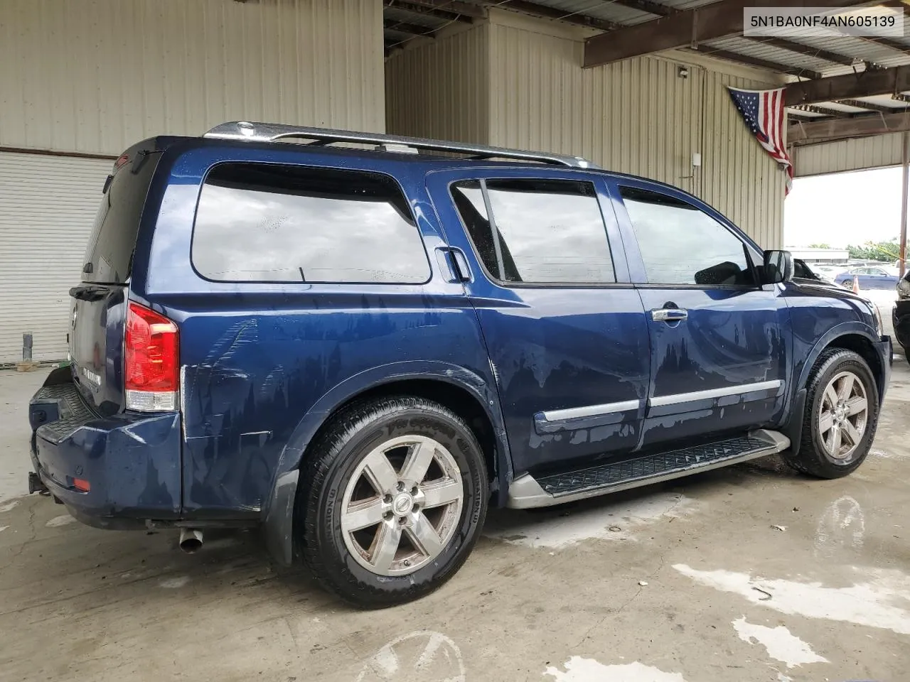 2010 Nissan Armada Platinum VIN: 5N1BA0NF4AN605139 Lot: 72936924